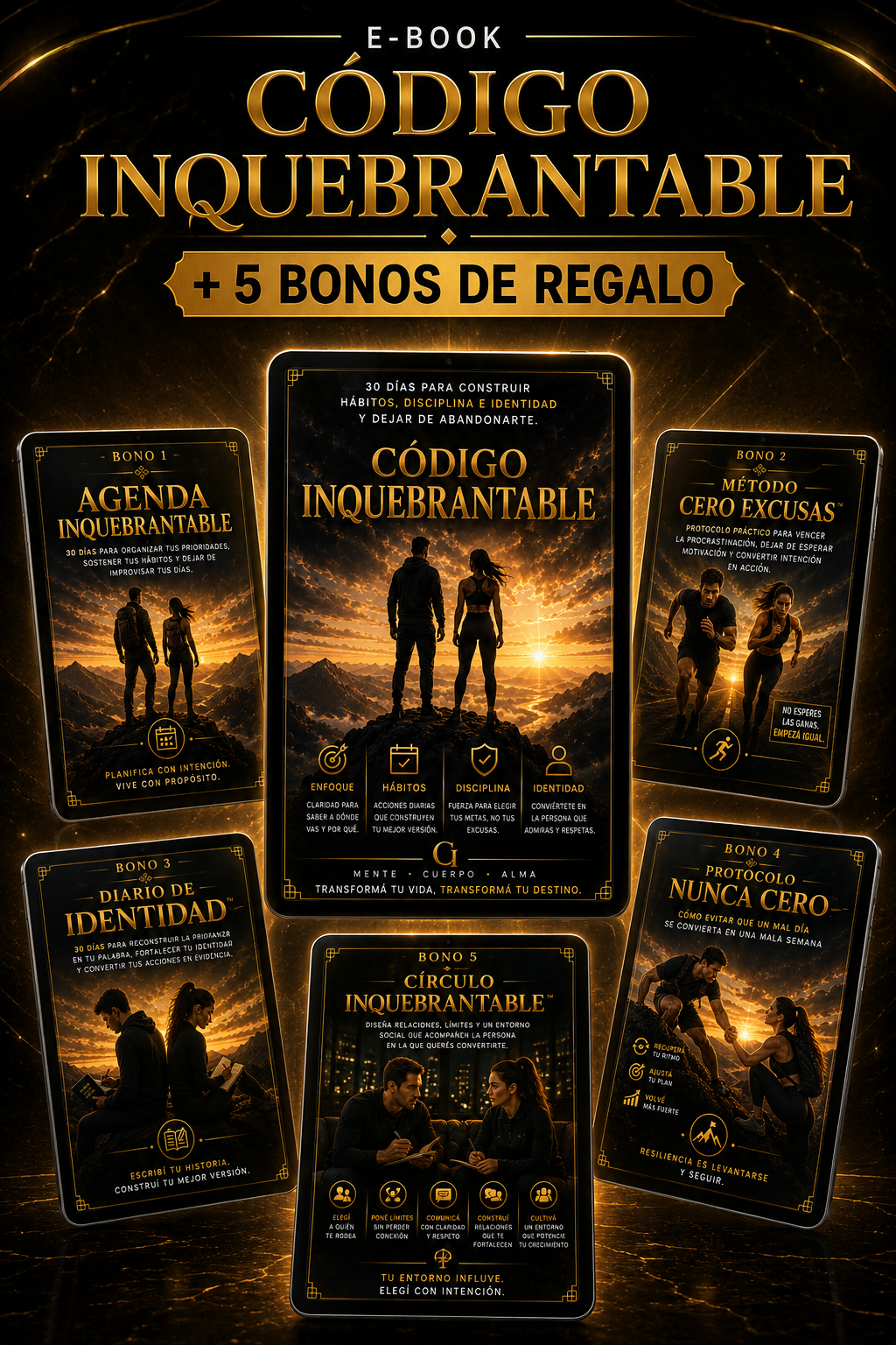 Hábitos Inquebrantables: 30 días para contruir hábitos, disciplina e identidad y dejar de abandonarte.